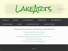 Tablet Screenshot of lakearts.com